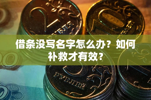 济南借条没写名字怎么办？如何补救才有效？