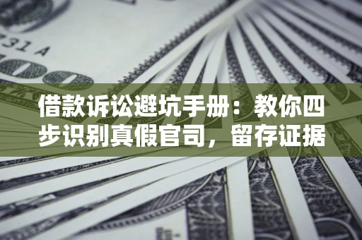 济南借款诉讼避坑手册：教你四步识别真假官司，留存证据不踩雷