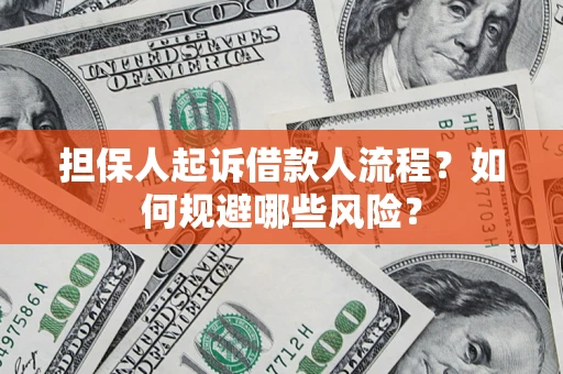 济南担保人起诉借款人流程？如何规避哪些风险？