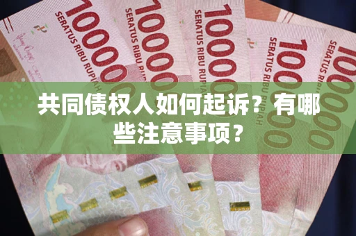 济南共同债权人如何起诉？有哪些注意事项？